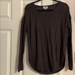 Dark Purple Crew Neck Sweater